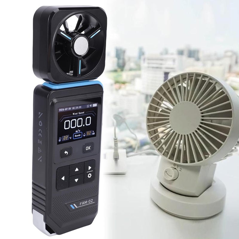 Digital Anemometer Wind Speed Meter with 2 Inch Color Display for Home Car Fan AC - Image 3